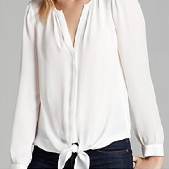 Joie 100% Silk Blouse. White. Size XS - Picture 1 of 7